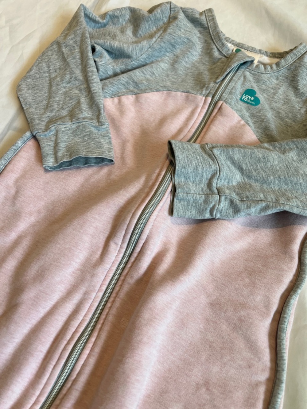 “🩷Bundle 4/$19” Love to dream 12-24m  Zip Footed girl sleep sack organic cotton - Picture 5 of 9